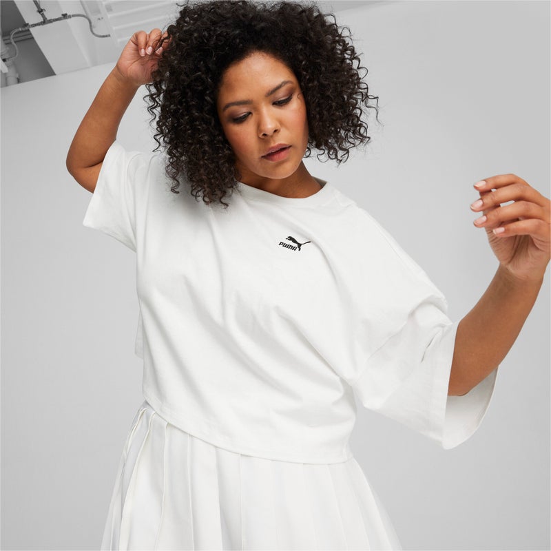 PUMA BETTER CLASSICS Womens White T-Shirt - Image 2